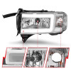 ANZO 94-02 Dodge RAM Crystal Headlight - w/ Light Bar Chrome Housing - 111555