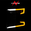 ANZO 19-22 Chevrolet Silverado 1500 LED Proj HL w/Lgt Bar SwBk Seq. Blk w/In. Light - Driver Side ON - 111566-L
