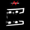 ANZO 19-22 Chevrolet Silverado 1500 LED Proj HL w/Lgt Bar SwBk Seq. Blk w/In. Light - Passenger Side - 111566-R