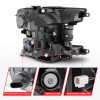 ANZO 18-20 Ford F-150 (w/o Fctry LED) Full LED Proj Headlights w/Light Bar Swtchbk Seq. Black w/Init - 111570