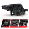 ANZO 11-15 Ford Explorer Projector Headlights w/ Light Bar Chrome Housing w/ Amber light - 111576