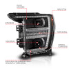 Anzo 21-23 Ford F150 LED Projector Headlight w/Switchback+Sequential - Black (Driver Side Only) - 111594-L