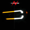 ANZO 10-13 Toyota 4Runner Projector Headlights - Black - 111602