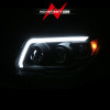 ANZO 06-09 Toyota 4 Runner Projector Headlights Plank Style - Black - 111616