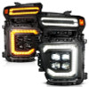 ANZO Z-Series 20-23 Chevy Silverado 2500/3500 Z-Series Full LED Proj Headlights Black - Driver Side - 111619X-L