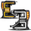 ANZO 20-22 Ford Super Duty (Halogen) Z-Series Full LED Proj Headlights SeqSig - Driver Side ONLY - 111620X-L