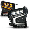 ANZO 21-23 Chevy Tahoe/Suburban LED Light Bar Style Headlights Black w/ Squential DRL (Left Side) - 111636X-L