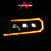 ANZO 15-22 Chevy Colorado Full LED Headlights w/ Initiation (Amber DRL) - Black - 111641