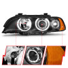 ANZO 1997-2001 BMW 5 Series Projector Headlights w/ Halo Black - 121017