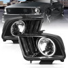 ANZO 2005-2009 Ford Mustang Crystal Headlights w/ Halo Black (CCFL) - 121033