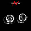 ANZO 2000-2004 Infiniti I30 Projector Headlights w/ Halo Black - 121077