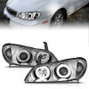 ANZO 2000-2004 Infiniti I30 Projector Headlights w/ Halo Chrome - 121078