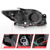 ANZO 2005-2010 Scion Tc Projector Headlights w/ Halo Black (CCFL) - 121119