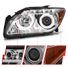 ANZO 2005-2010 Scion Tc Projector Headlights w/ Halo Chrome (CCFL) - 121120