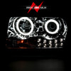 ANZO 2005-2010 Chrysler 300 Projector Headlights w/ Halo Chrome - 121136