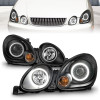 ANZO 1998-2005 Lexus Gs300 Projector Headlights w/ Halo Black - 121144