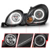 ANZO 1998-2005 Lexus Gs300 Projector Headlights w/ Halo Black - 121144