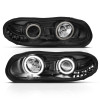 ANZO 1998-2002 Chevrolet Camaro Projector Headlights w/ Halo Black - 121160