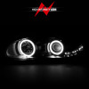 ANZO 1998-2002 Chevrolet Camaro Projector Headlights w/ Halo Black - 121160