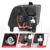 ANZO 2005-2009 Ford Mustang Projector Headlights w/ Halo Black - 121166