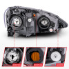 ANZO 2002-2004 Acura Rsx Crystal Headlights Black - 121209