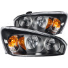 ANZO 2004-2007 Chevrolet Malibu Crystal Headlights Black - 121221
