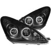 ANZO 2002-2003 Lexus Es300 Projector Headlights w/ Halo Black - 121232