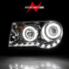 ANZO 2005-2010 Chrysler 300C Projector Headlights w/ Halo Chrome (CCFL) G2 - 121250