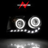 ANZO 2005-2010 Chrysler 300C Projector Headlights w/ Halo Black (CCFL) G2 - 121251