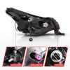 ANZO 2008-2011 Ford Focus Projector Headlights Black - 121272