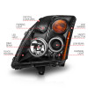 ANZO 2007-2012 Nissan Sentra Projector Headlights Black - 121276