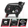 ANZO 2010-2014 Ford Mustang Projector Headlights w/ Halo Black (CCFL) - 121323