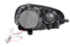 ANZO 2006-2009 Volkswagen Rabbit Projector Headlights w/ Halo Black (CCFL) - 121345