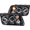 ANZO 1999-2005 Volkswagen Jetta Projector Headlights w/ Halo Black (CCFL) - 121369