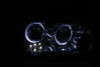ANZO 2006-2010 Dodge Charger Projector Headlights w/ Halo Chrome - 121382