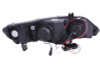 ANZO 2006-2011 Honda Civic Projector Headlights w/ Halo Black (CCFL) - 121454