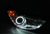 ANZO 2011-2014 Hyundai Elantra Projector Headlights w/ Halo Black (CCFL) - 121456