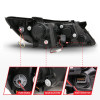 ANZO 2011-2013 Kia Optima Projector Headlights w/ Halo Black (CCFL) - 121460