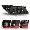 ANZO 2011-2013 Kia Optima Projector Headlights w/ Halo Black (CCFL) - 121460