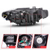 ANZO 2012-2015 BMW 3 Series Projector Headlights w/ U-Bar Black - 121504
