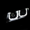 ANZO 2014-2015 Chevrolet Camaro Projector Headlights w/ U-Bar Black - 121508