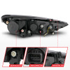 ANZO 2013-2015 Hyundai Genesis Projector Headlights w/ Plank Style Design Black (HID Compatible) - 121511