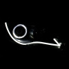 ANZO 2012-2013 Toyota Camry Projector Headlights w/ Halo Black - 121512