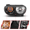 ANZO 2008-2014 Dodge Challenger Crystal Headlights Black - 121526