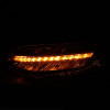 ANZO 16-17 Honda Civic Projector Headlights Plank Style Black w/Amber/Sequential Turn Signal - 121527