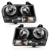 ANZO 2005-2010 Chrysler 300 Crystal Headlight Black - 121544