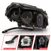ANZO 2005-2013 Chevy Corvette Projector Plank Style Switchback H.L. Black Amber - 121553