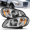 ANZO 2002-2014 Freightliner M2 LED Crystal Headlights Chrome Housing w/ Clear Lens (Pair) - 131031
