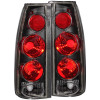 ANZO 1999-2000 Cadillac Escalade Taillights Black 3D Style - 211019