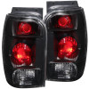 ANZO 1998-2001 Ford Explorer Taillights Black - 211084